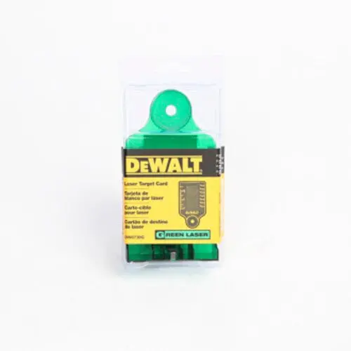 Dewalt Dw0730G Green Laser Target Card For Precision Alignment And Layout 1