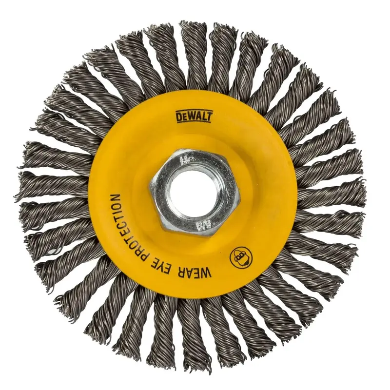 Dewalt Dw49202B 6" X 5/8" Carbon Stringer Wire Wheel – 11 Hp, 0.020" Gauge 1