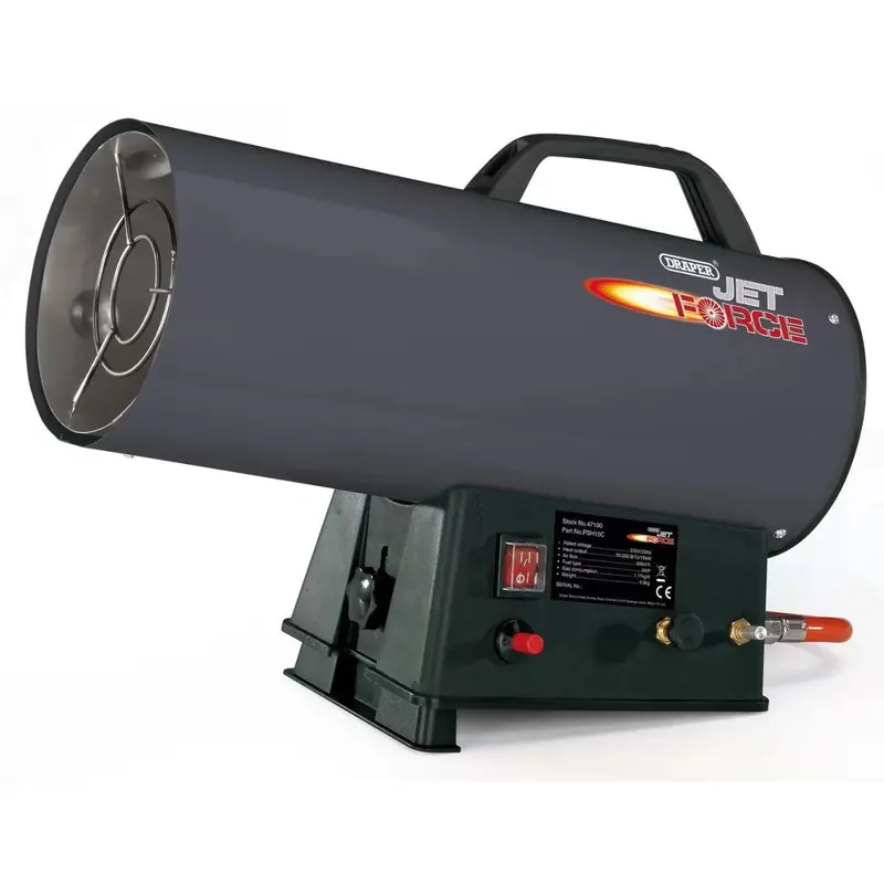 Draper Psh15C Jet Force Propane Heater – Compact 15Kw Portable Space Heater For Small Areas 1