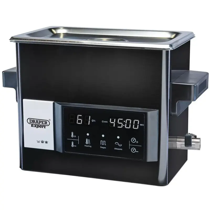 Draper Uct-27L Expert Ultrasonic Cleaning Tank – 500W, 230V Precision Parts Cleaner 1