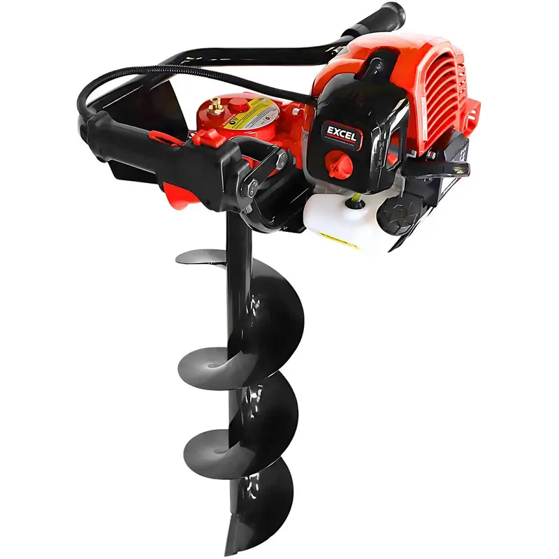 Excel 52Cc Petrol-Powered Earth Auger – Includes Three Interchangeable Auger Bits 1