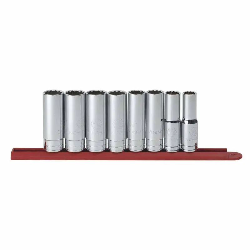 Gearwrench 1/2" Drive 8-Piece Deep Sae 12-Point Socket Set (Model 80713) 1