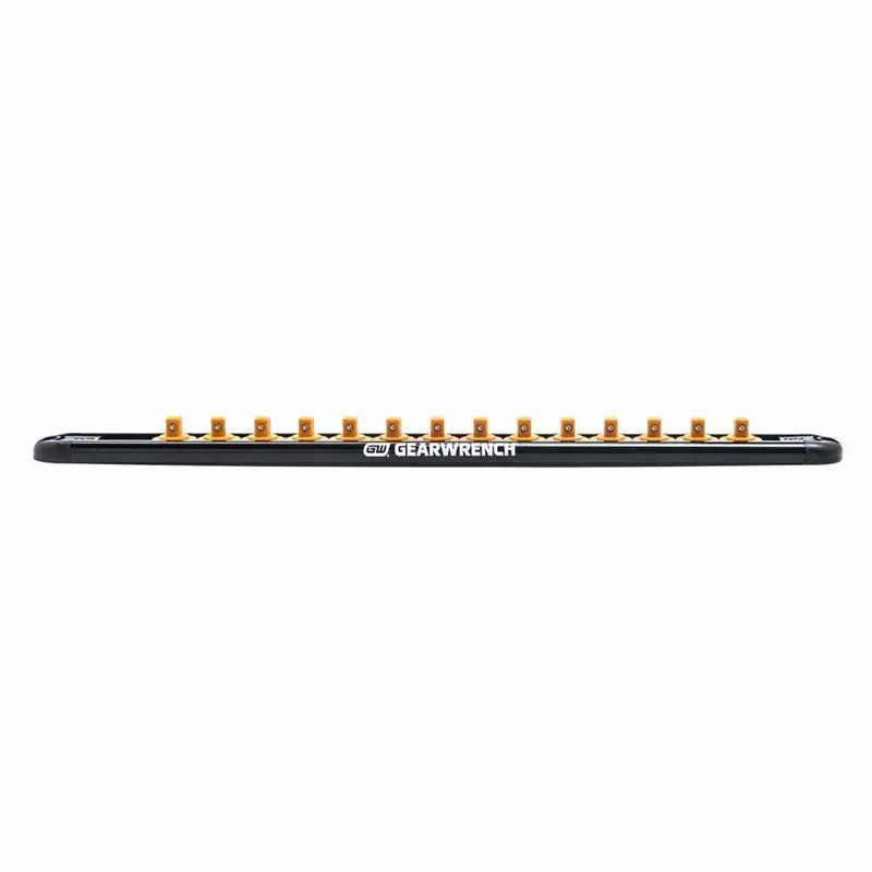 Gearwrench 1/4" Drive Magnetic Socket Rail With 14 Clips 1