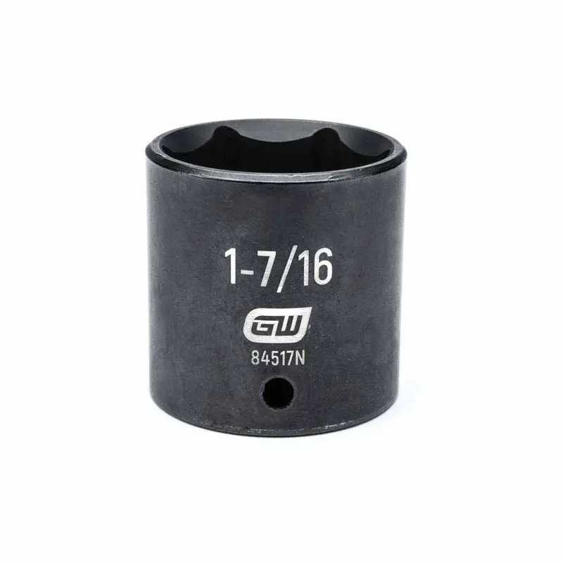 Gearwrench 1-7/16" Standard Impact Socket — 1/2" Drive, 6-Point Sae 1