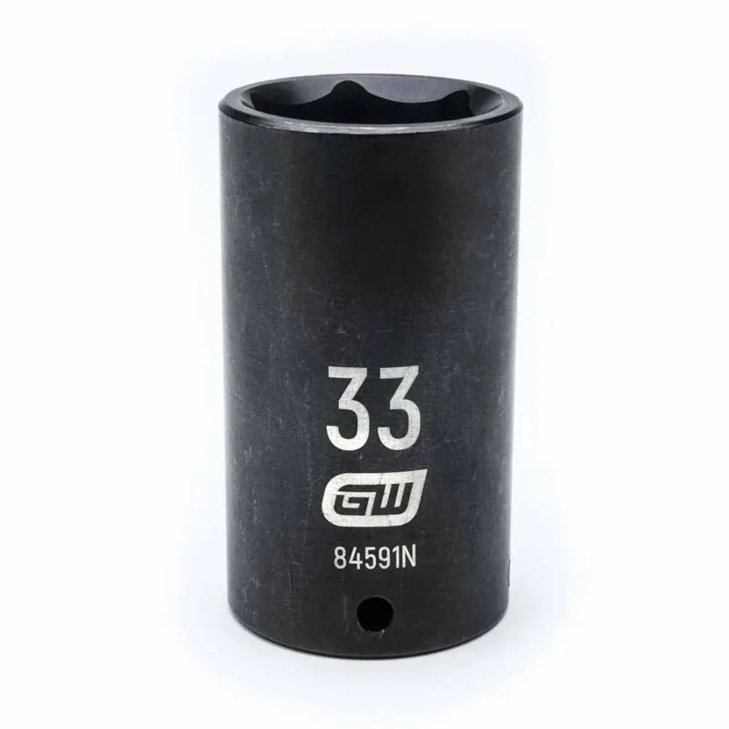 Gearwrench 33Mm Deep Impact Socket — 1/2" Drive, Precision 6-Point Metric Fit 1