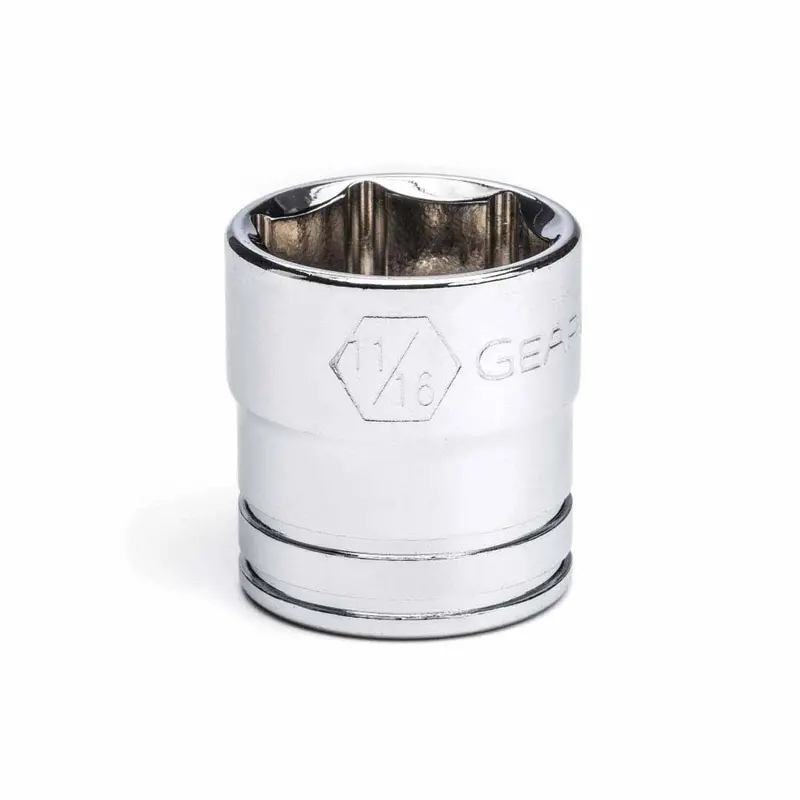 Gearwrench 80357 — 3/8" Drive, 6-Point Standard Sae Socket, 11/16 Inch 1