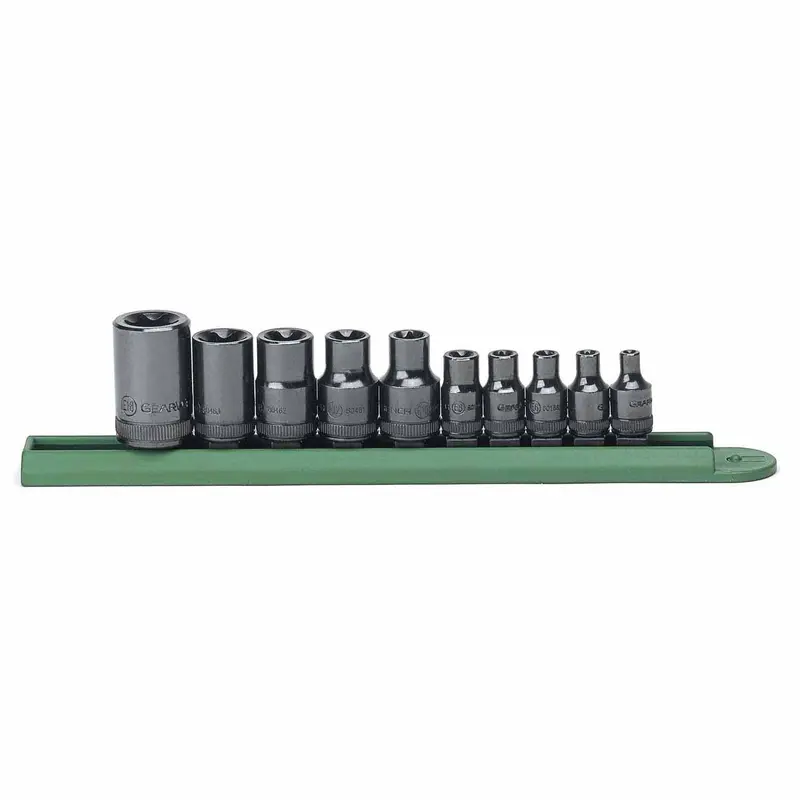 Gearwrench 80549 10-Piece External Torx Socket Set — Multi-Drive (1/4", 3/8", 1/2") 1