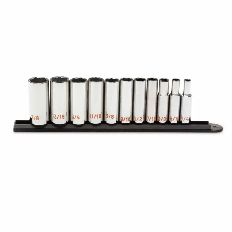 Gearwrench 80555H Hi-Visibility 3/8" Drive 6-Point Sae Deep Socket Set (11-Pc) 1