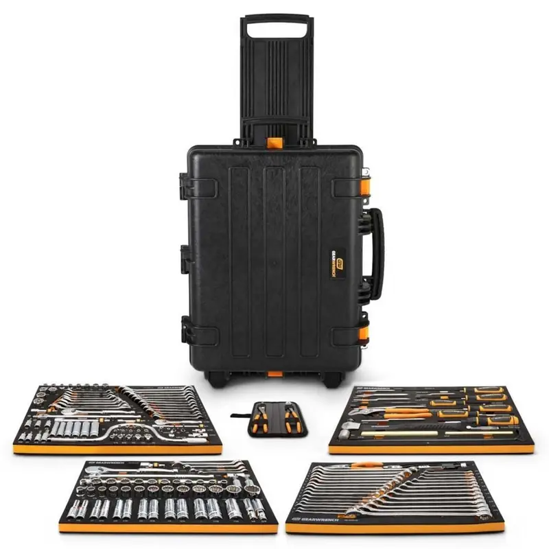 Gearwrench Gwgmtk185 General Mechanics Tool Kit – 185-Piece Set With Foam Trays & Military-Grade Carry Case 1