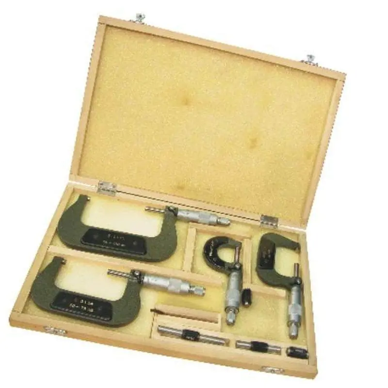 Grip 59085 Metric External Micrometer Set – 4-Piece, 0–100 Mm Range 1