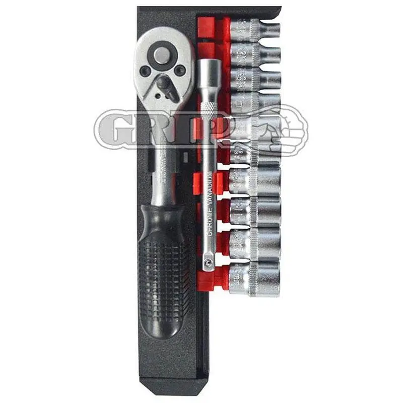 Grip 75285 12-Piece Metric Socket Set – 3/8" Drive, 10–24Mm 1