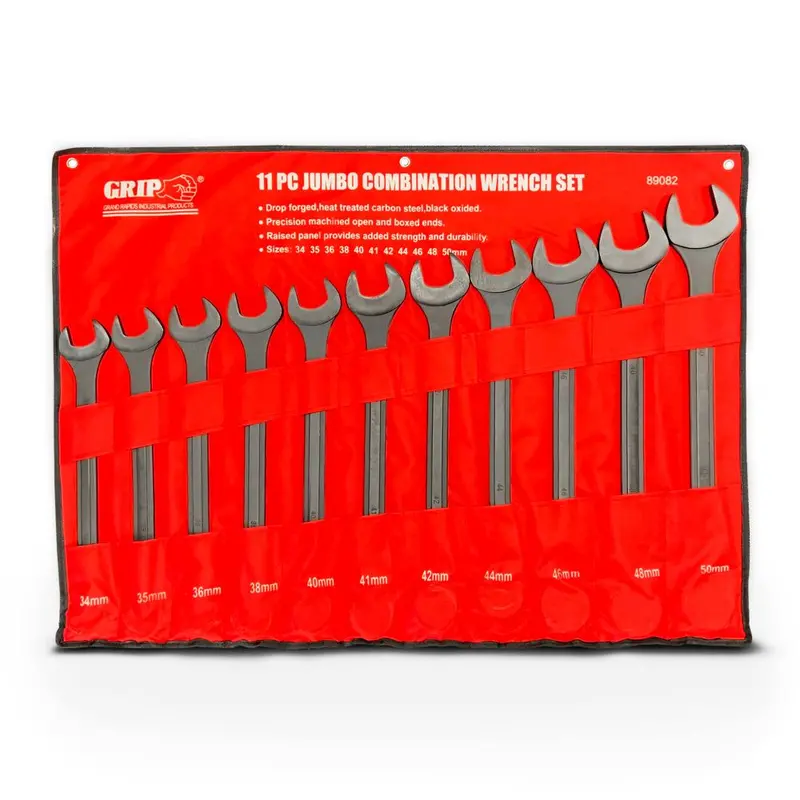 Grip P89082 11-Piece Heavy-Duty Metric Jumbo Combination Wrench Set (34–50 Mm) 1
