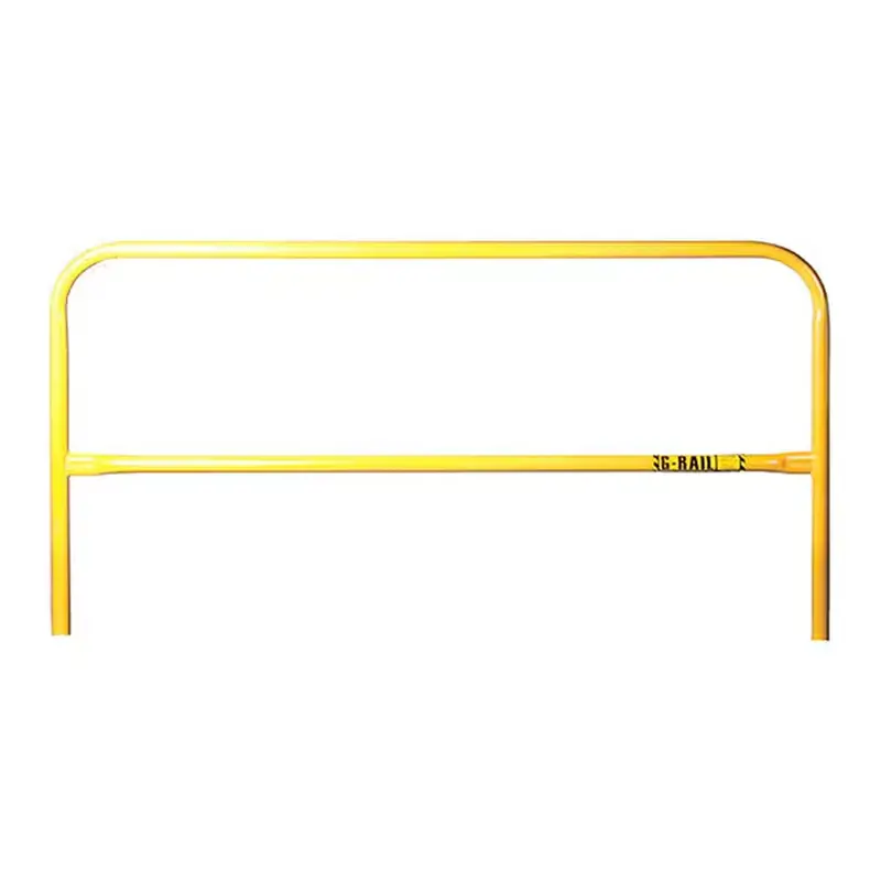 Guardian 15181 Freestanding 10-Foot Metal Guardrail System – Yellow Powder-Coated Safety Rail 1