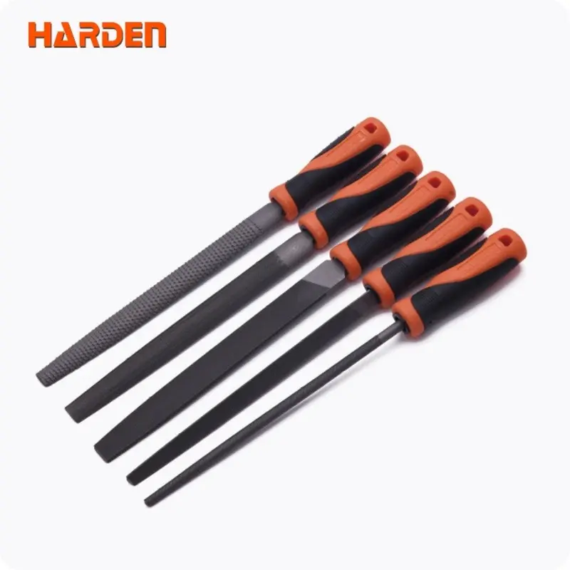 Harden 610631 200Mm 5-Piece Assorted Metal File Set With Ergonomic Handles 1