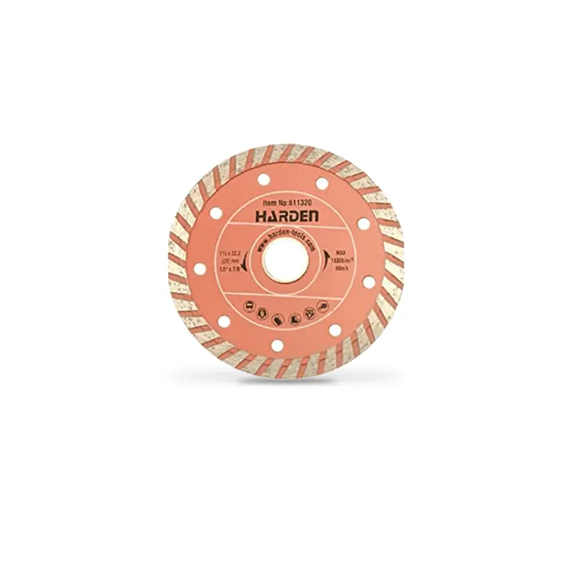Harden Wet/Dry Turbo Diamond Blade – 125Mm (5") Versatile Angle Grinder Disc 1
