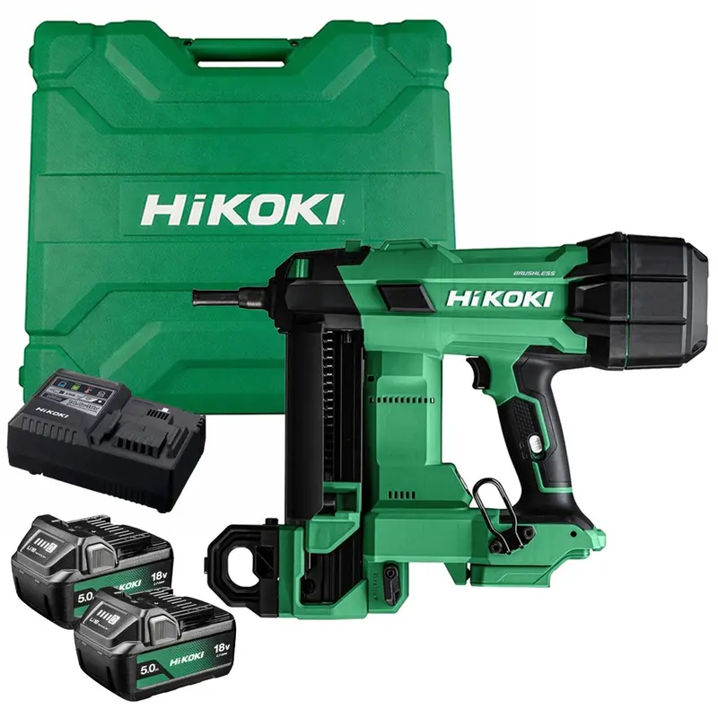 Hikoki Nc1840Dajpz 18V Brushless Concrete Nailer – Includes 2×5.0Ah Batteries, Charger & Case 1