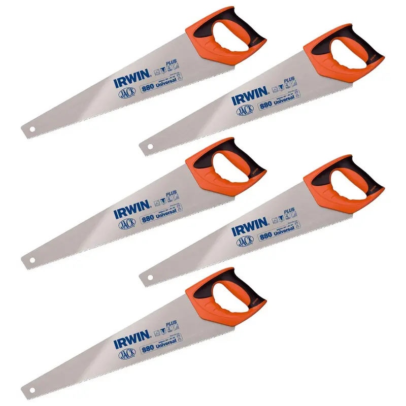 Irwin Jack 880 Plus Universal Handsaw – 500Mm (20″), 8 Tpi, 5-Pack For Versatile Manual Cutting 1