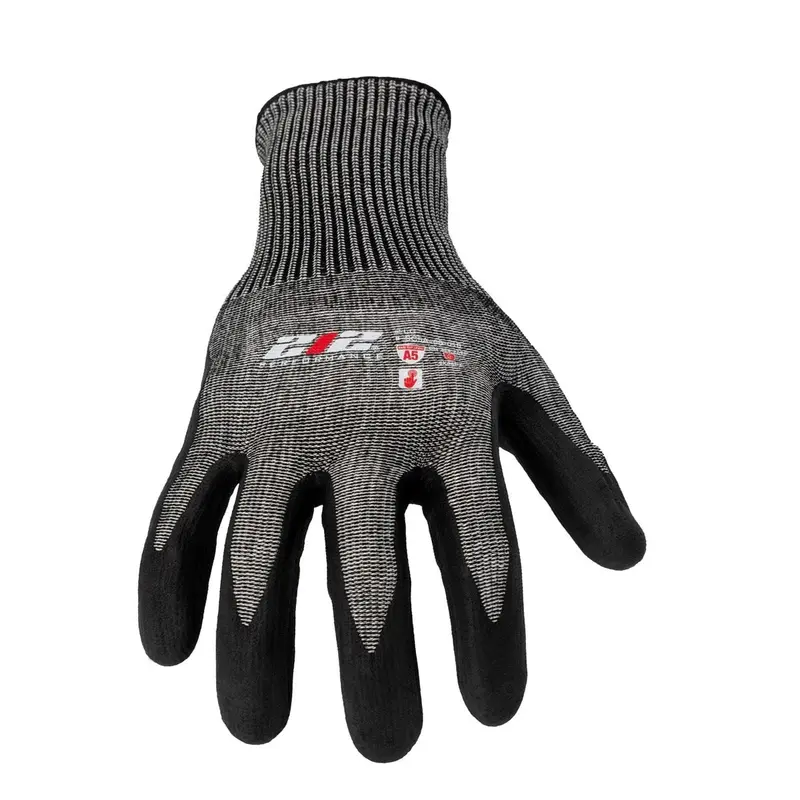Js Products Nitrile Foam-Dipped Touchscreen Gloves – Ansi A5 Cut Level, Large 1