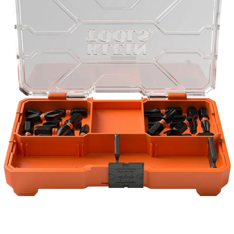 Klein Tools 33001S 20-Piece Ph2 & T25 Impact-Rated Bit Set With Modbox-Compatible Slim Case 1