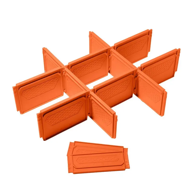 Klein Tools 54923Mbr Replacement Dividers For Modbox 54823Mb Drawer – Orange Plastic (10-Pack) 1