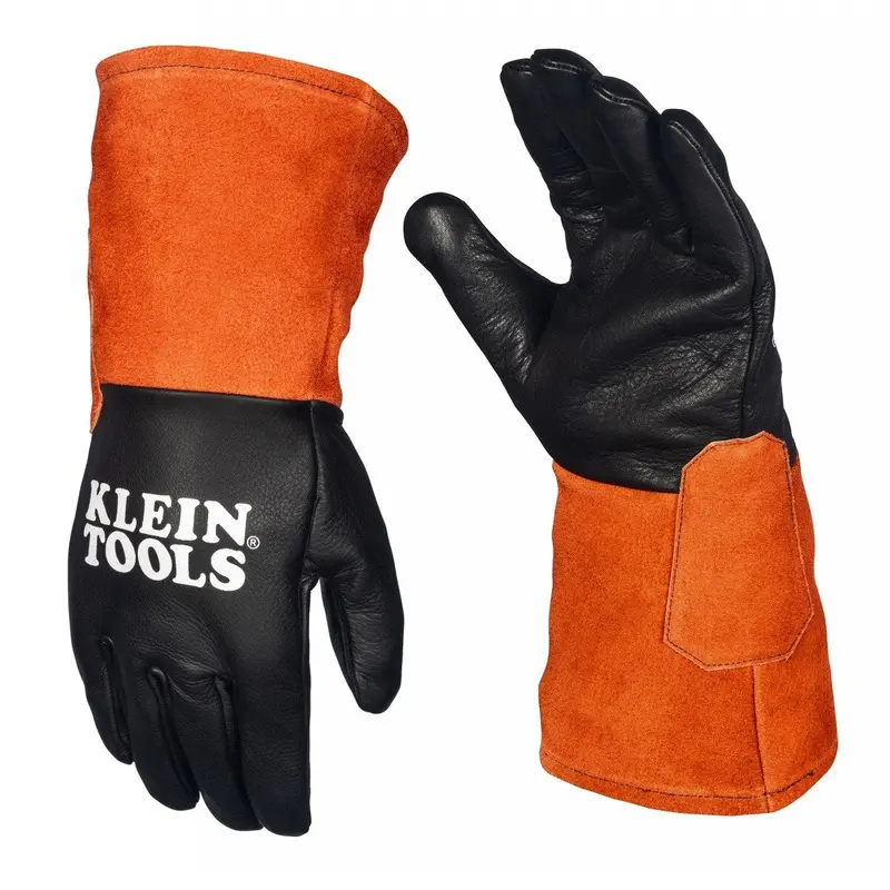 Klein Tools 60913 X-Large Tig Welding Gloves – Cowhide Leather, Wide Cuff, Kevlar Stitching 1