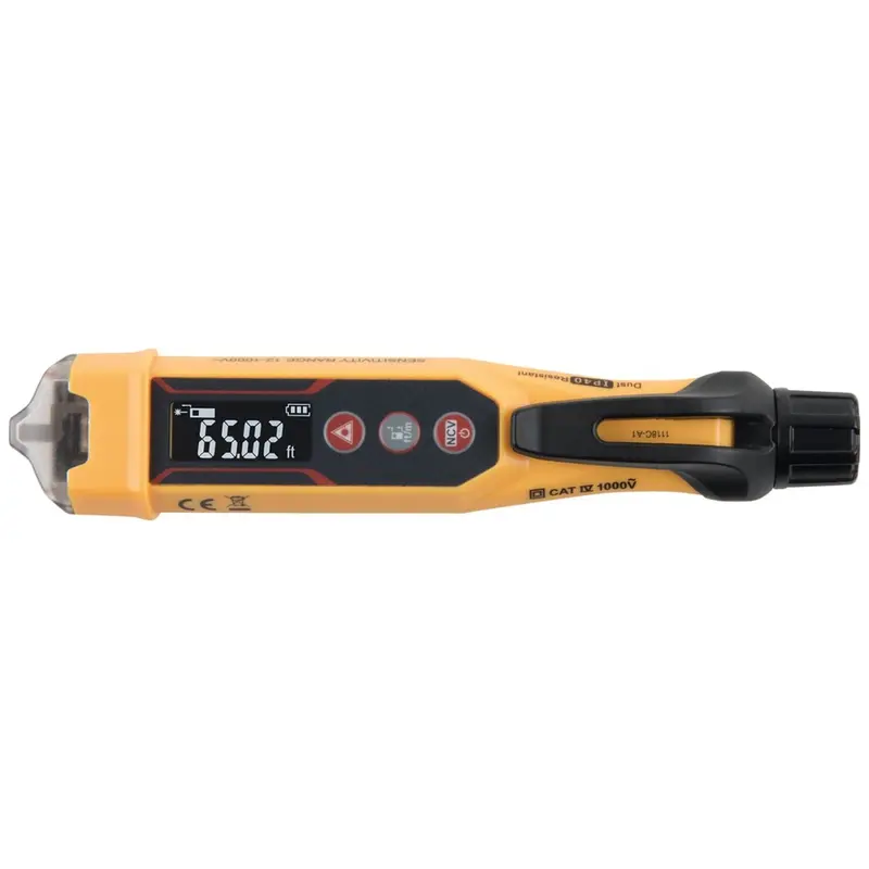 Klein Tools Ncvt6 Non-Contact Voltage Detector With Integrated 66 Ft Laser Distance Meter (12–1000V Ac) 1