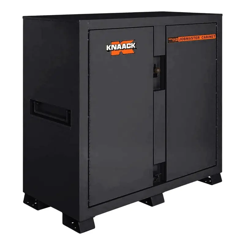 Knaack 112-Kl-50Nr Heavy-Duty Steel Tool Cabinet: 54.9 Cu Ft, Locking, Shelves + Drawers – Jet Black Finish 1