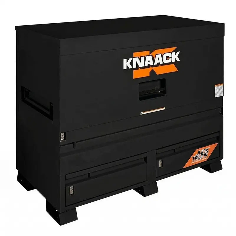 Knaack 89-D-Kl-50Nr Piano Box Tool Chest: 60"W X 30"D X 49"H With Junktrunk Drawer & Watchman Iv Lock – Jet Black 1