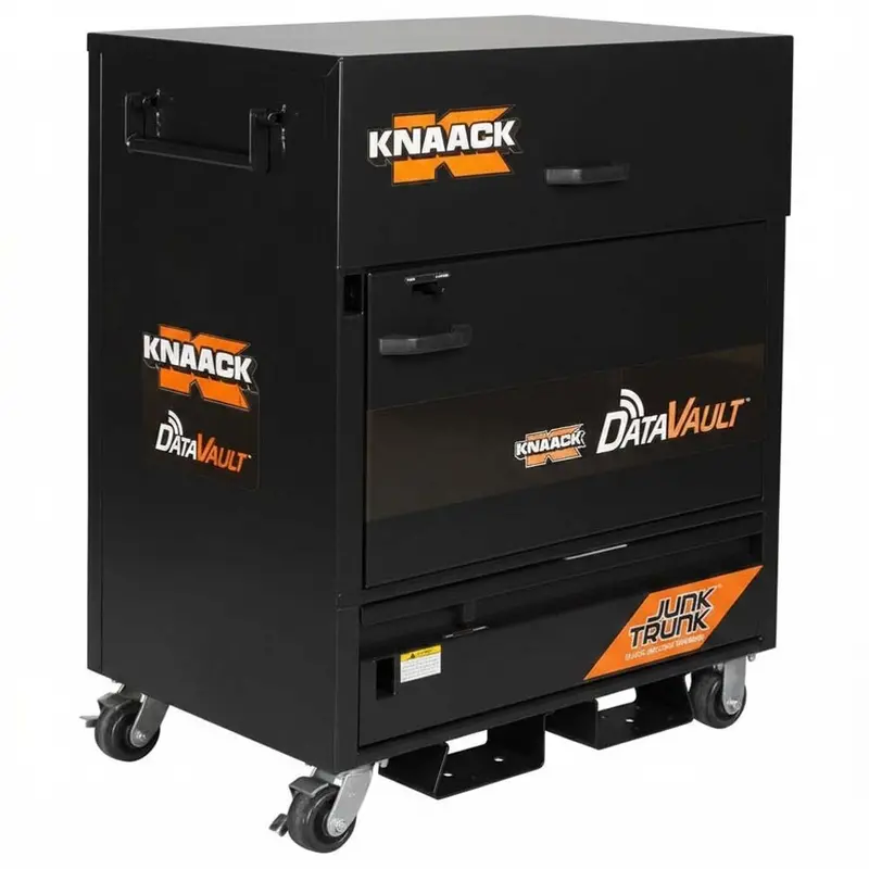 Knaack Datavault Mobile Plan Station: 32" Monitor Support, 4 Gfci Outlets, And Wheeled Mobility (2-Pack) 1