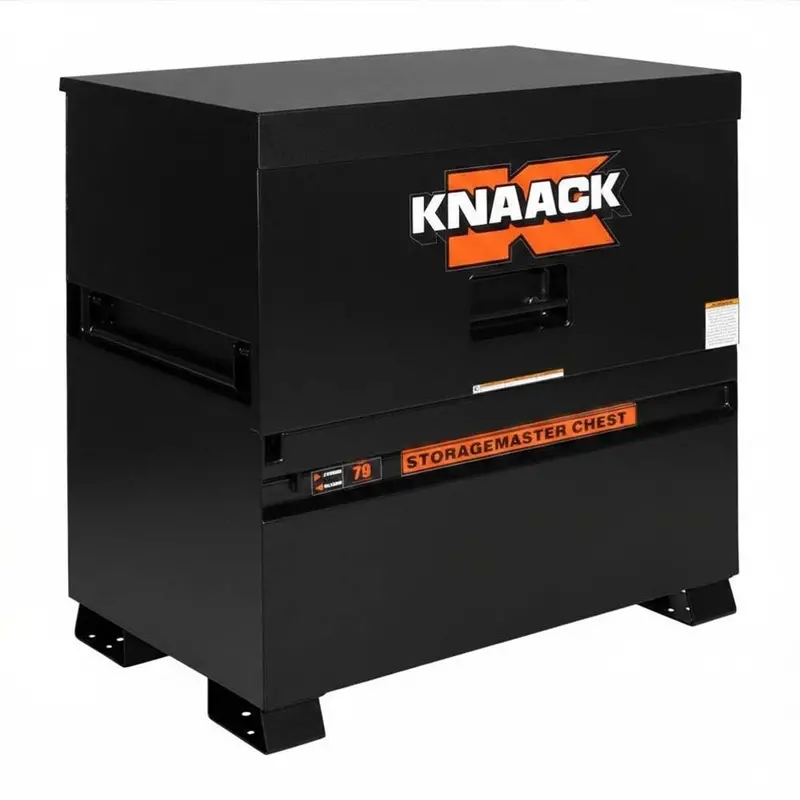 Knaack Jobmaster Piano-Style Storage Box: 48" X 30" X 49", Watchman Iv Lock System, 2 Included Padlocks 1