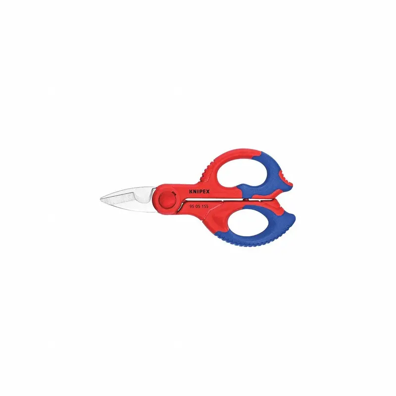 Knipex 95 05 155 Sba Electrician’S Shears – 6-1/4", Stainless Steel, Precision Cutting For Cables & Wires 1