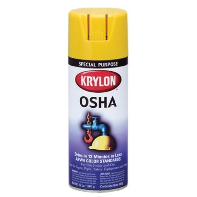 Krylon K01813 Osha-Compliant Daisy Yellow High-Gloss Spray Paint — 12 Oz Aerosol 1