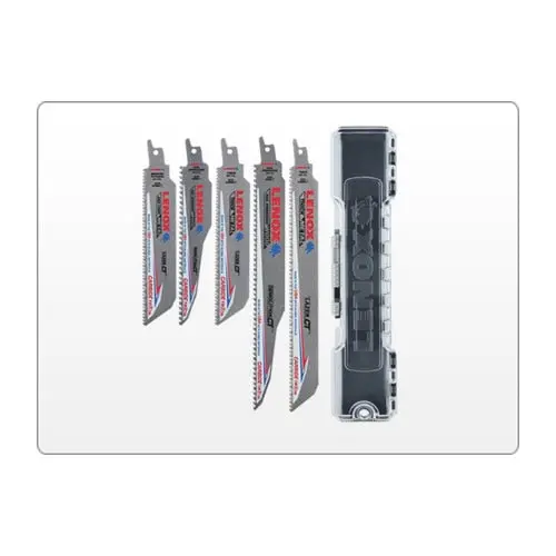Lenox 5-Piece Carbide-Tipped Reciprocating Saw Blade Set With Storage Case – Lxarct5Set 1