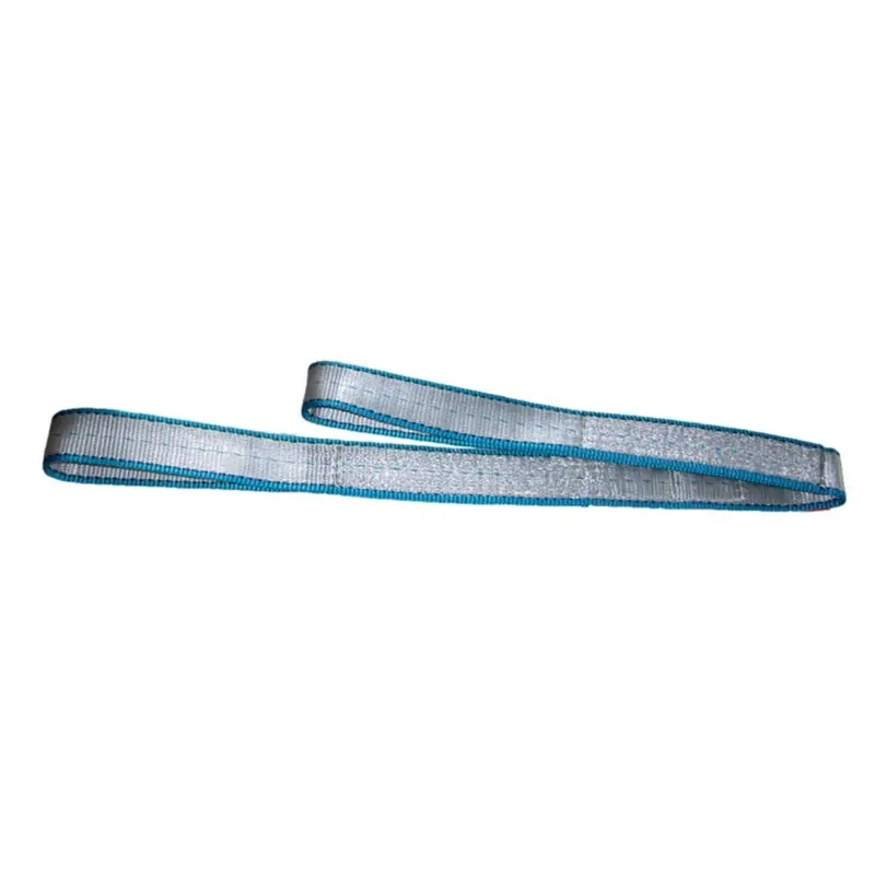 Lift-All Tuff-Edge Iii Polyester Web Sling – 2-Inch X 16-Foot, Silver With Blue Edge Protection 1
