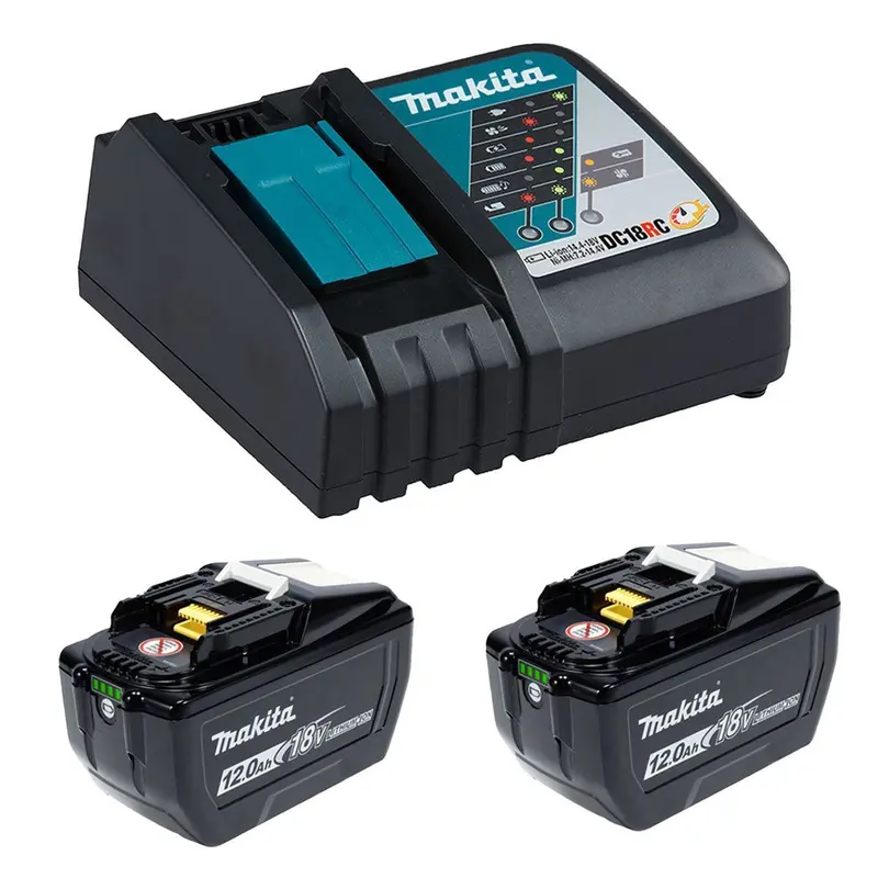 Makita Bl18120X2Dc18Rc 18V Lxt 2×12.0Ah Battery Kit With Rapid Fast Charger 1