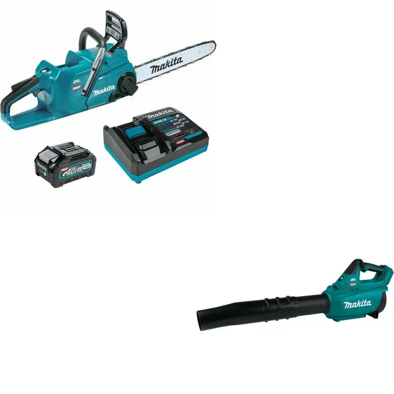 Makita Gcu05M1 40V Cordless Chainsaw Bundle With Complimentary Gbu01Z 40V Blower 1