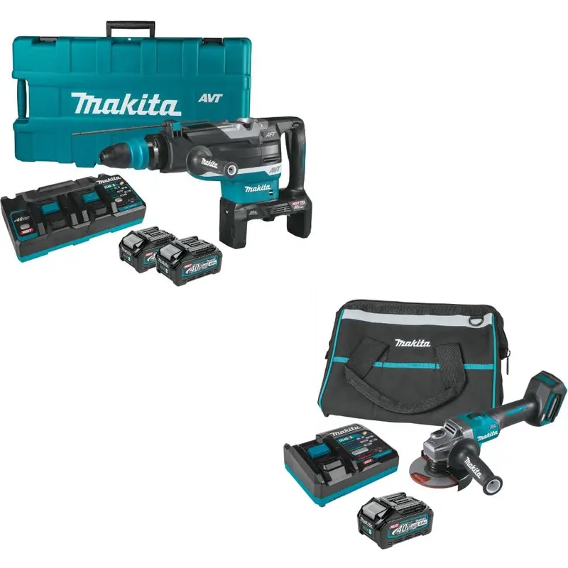Makita Grh06Pm Rotary Hammer Bundle With Free Gag01M1 Angle Grinder Kit 1