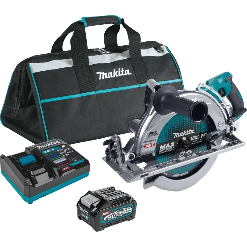 Makita Gsr02M1 40V Xgt Rear-Handle Circular Saw Kit – 10-1/4", Includes 4.0Ah Battery 1