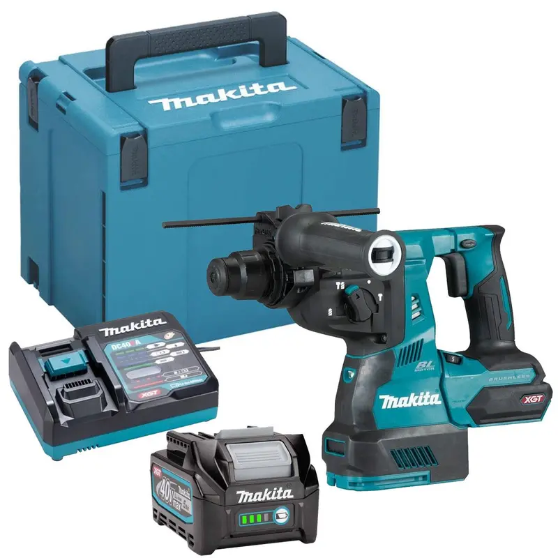 Makita Hr003Gz01 40Vmax Xgt Brushless Sds-Plus Rotary Hammer Drill With 5.0Ah Battery And Charger 1