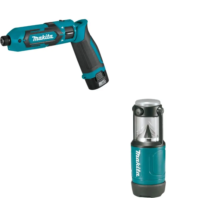 Makita Td022Dse 7.2V Compact Impact Driver Kit With Free Ml102 12V Lantern/Flashlight 1