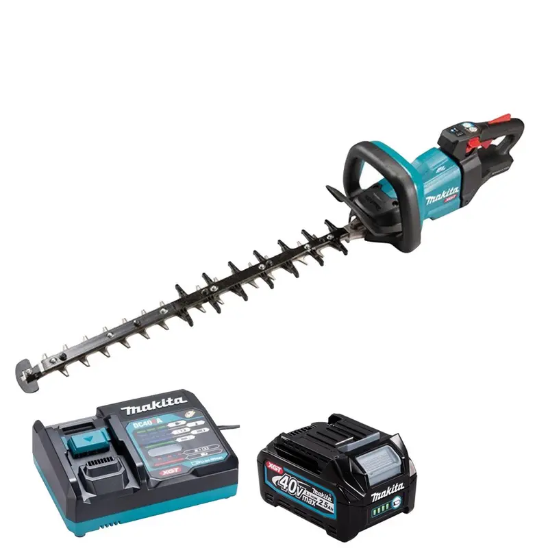 Makita Uh006Gz 40V Xgt 60Cm Cordless Hedge Trimmer With 2.5Ah Battery And Charger 1