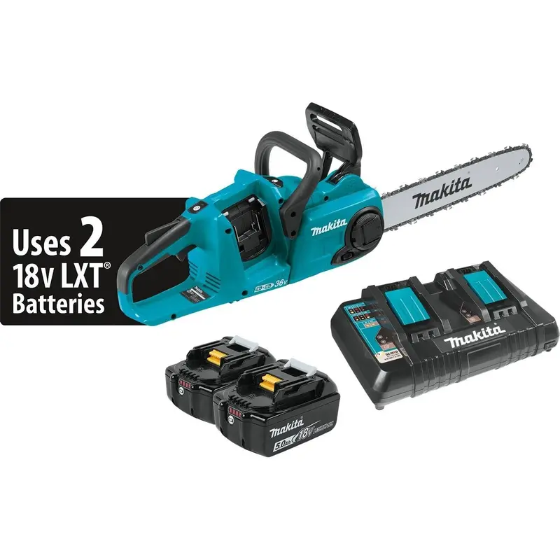 Makita Xcu03Pt 36V (18V X2) Lxt Brushless Cordless Chainsaw Kit – 5.0Ah Battery Included 1