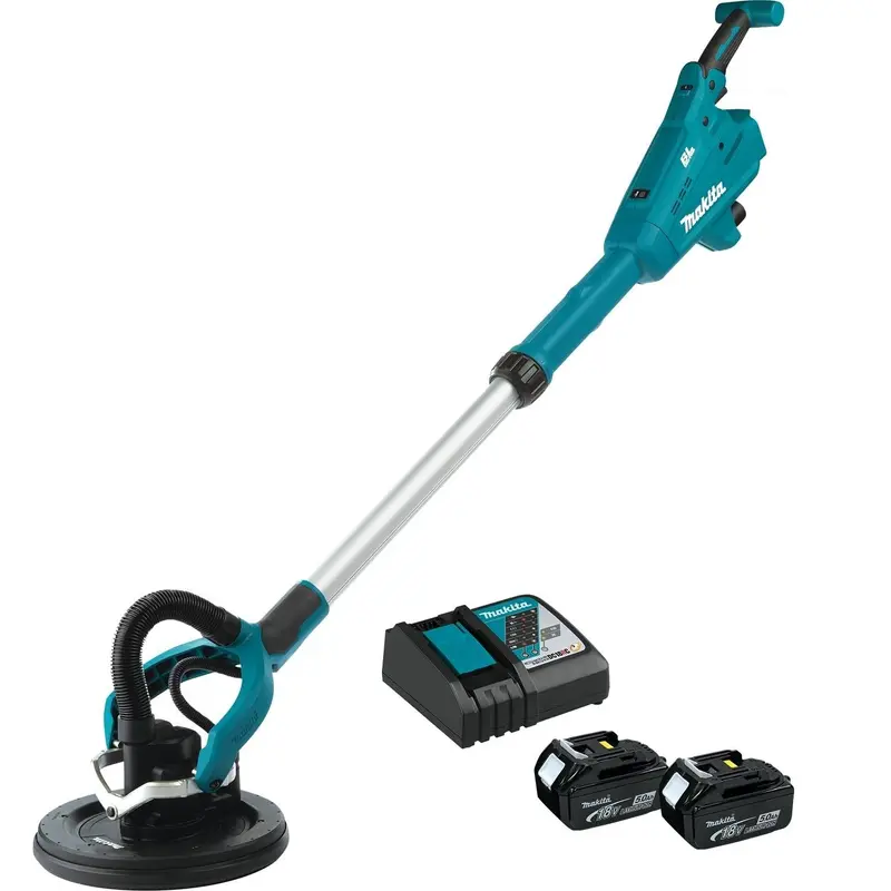 Makita Xls01Tx1 18V Brushless 9" Drywall Sander Kit – Aws-Compatible, Includes 5.0Ah Battery 1