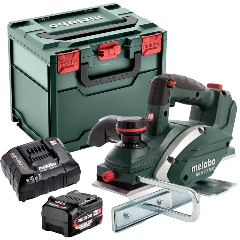 Metabo Ho 18 Ltx 20-82 Cordless Planer – 4.0Ah Battery, Charger & Metabox Included 1