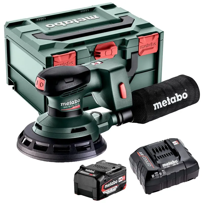 Metabo Sxa 18 Ltx 150 Bl 18V Brushless Random Orbital Sander – 150Mm, With 4.0Ah Battery & Charger 1