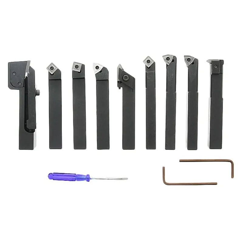 Metaltech Mtlt912 9-Piece 12Mm Shank Lathe Turning Tools 1