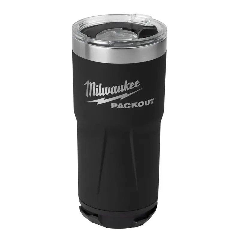 Milwaukee 48-22-8392B Packout 20 Oz Insulated Tumbler – Matte Black Finish 1