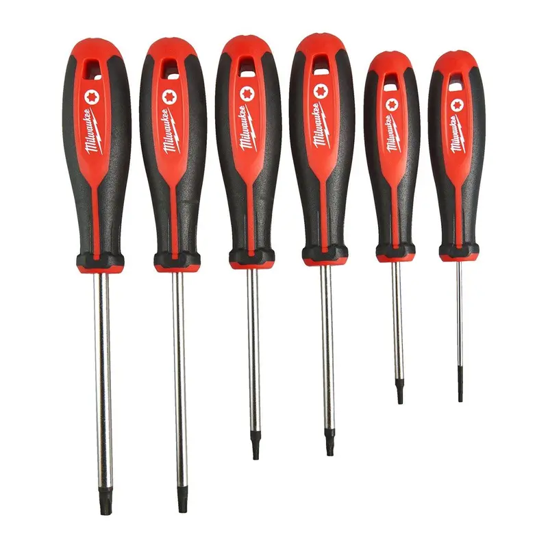Milwaukee 6-Piece Tri-Lobe Torx Bit Screwdriver Set – Precision Hand Tools (4932471809) 1