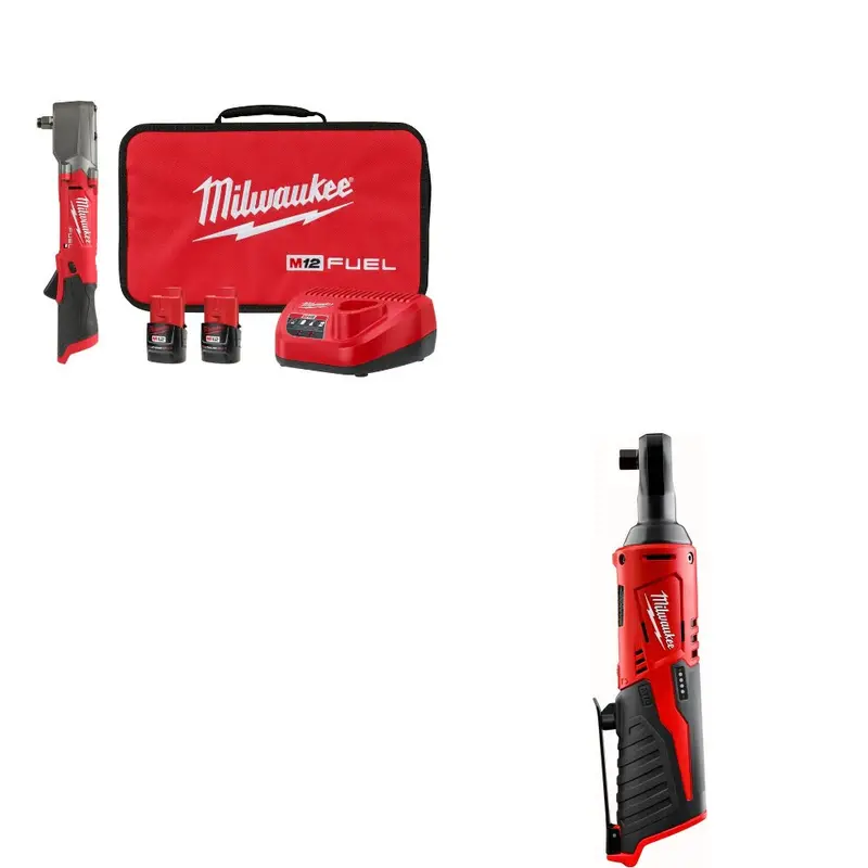 Milwaukee M12 Fuel 1/2" Impact Wrench Kit (2565-22) With Complimentary Ratchet (2457-20) 1
