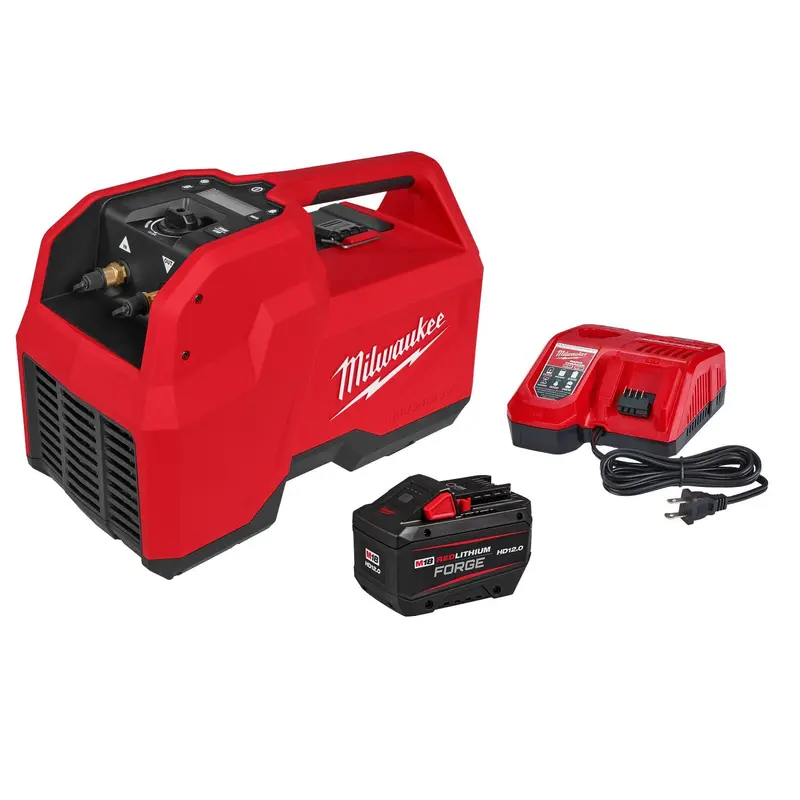 Milwaukee M18 Brushless Refrigerant Recovery Machine – 12.0Ah Battery Kit With Dual Mesh Filters 1